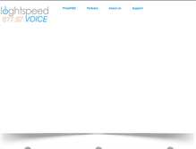 Tablet Screenshot of lightspeedvoice.com